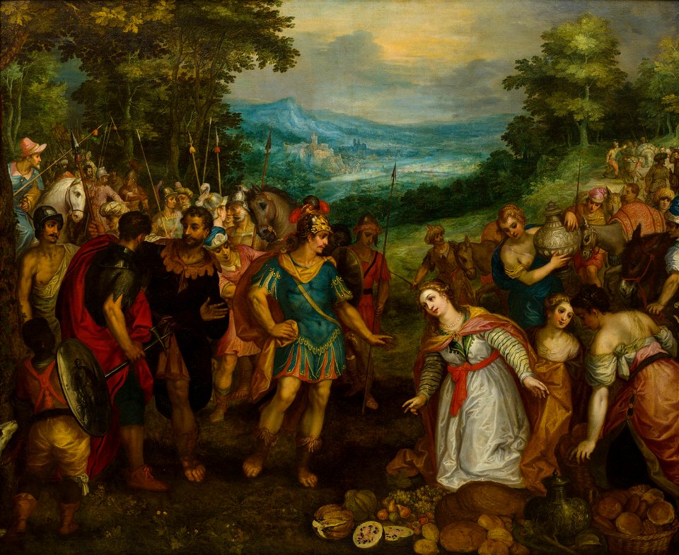 The Encounter of David and Abigail attributed to Hans Rottenhammer Bonnefantenmuseum