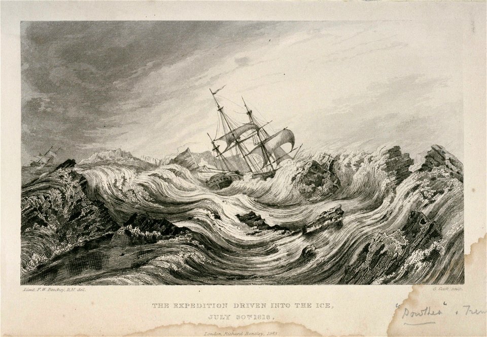 The Expedition Driven into the Ice, July 30th 1818 RMG PU6117
