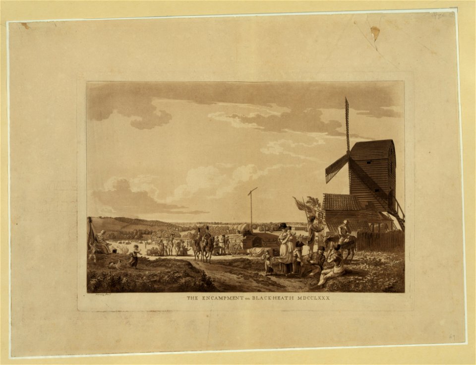 The encampment on the Black-Heath MDCCLXXX - P. Sandby fecit. LCCN2006677452