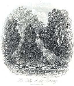The falls of the Conway, near Bettws y Coed