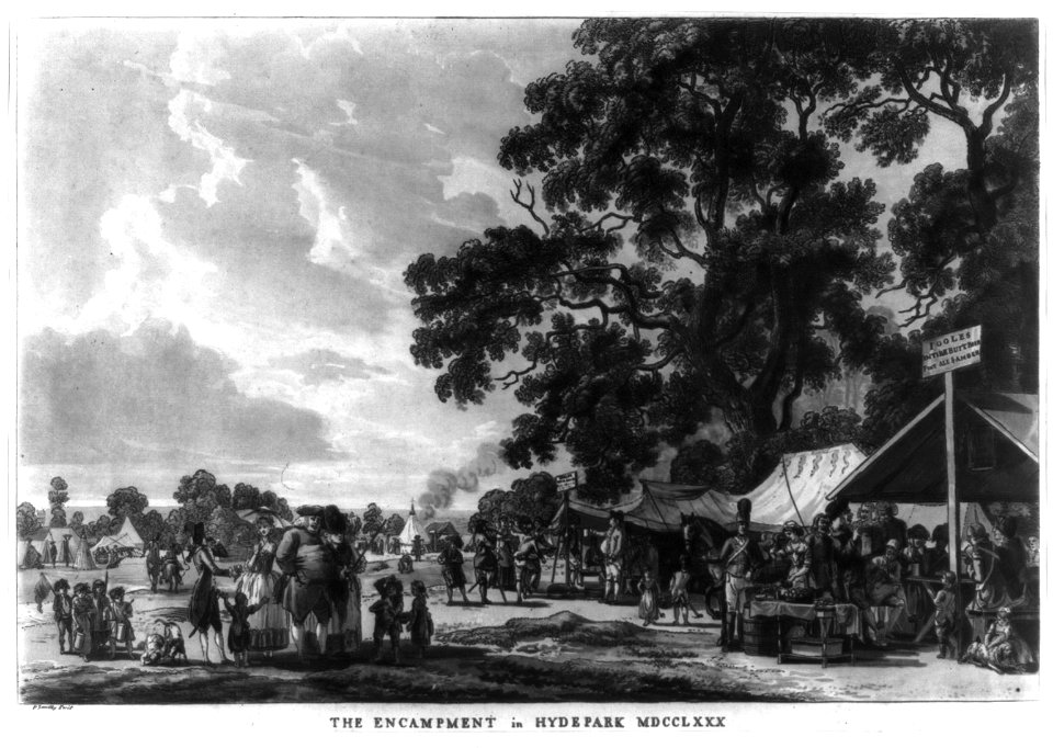The encampment in Hyde Park MDCCLXXX - P. Sandby fecit. LCCN2011649443