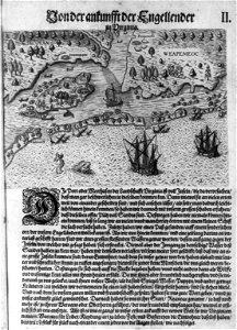 The Englishmen's arrival in Virginia LCCN2001696963