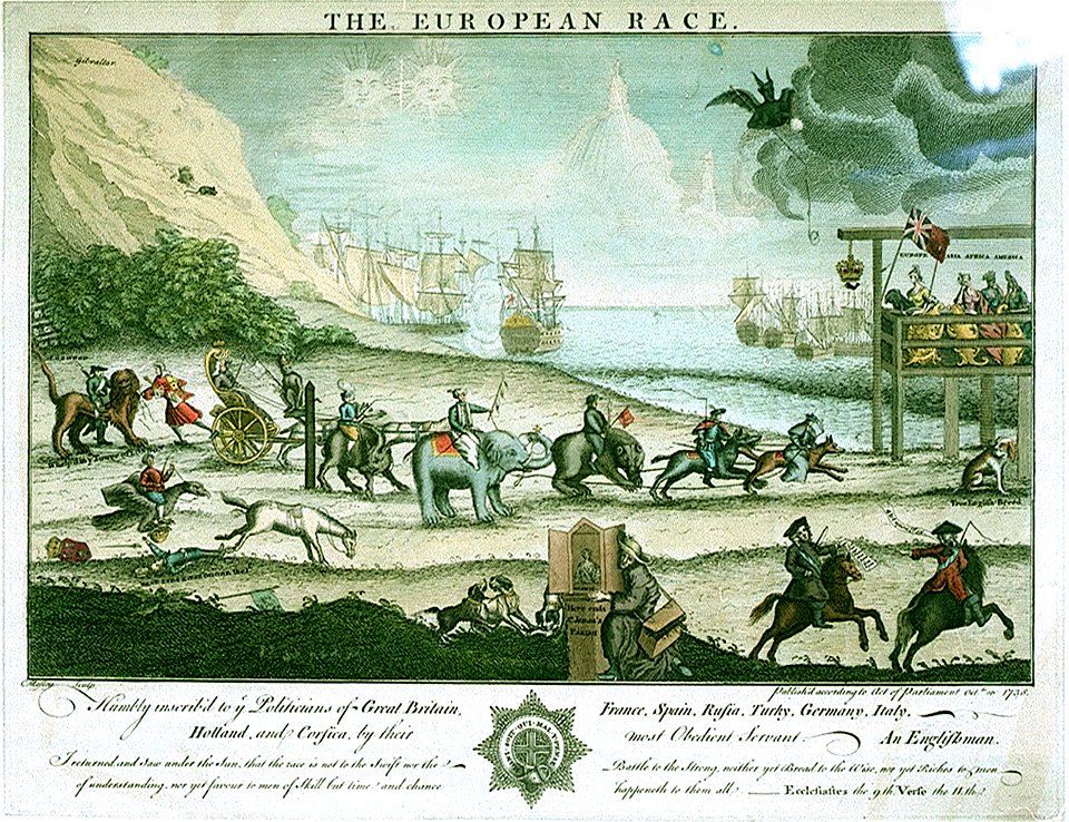 The European Race (caricature) RMG PW3954