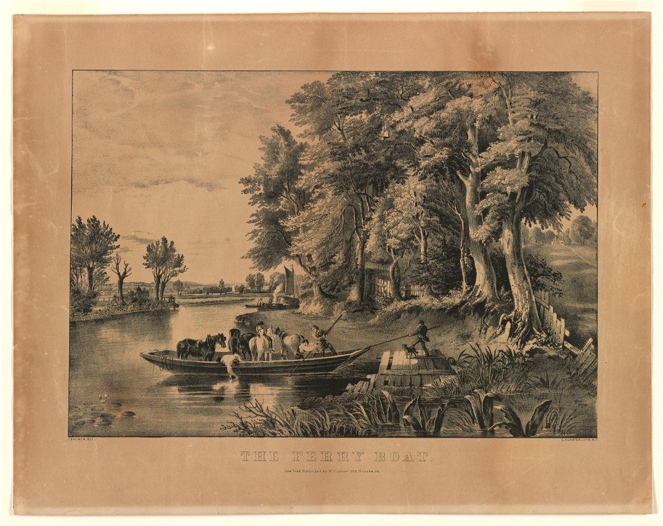 The ferry boat - F. Palmer, del. ; N. Currier Lith. N.Y. LCCN99402115