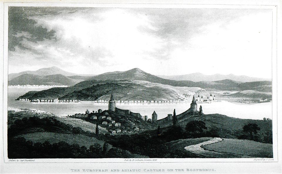 The European and Asiatic castles on the Bosphorus - Frankland Charles Colville - 1829