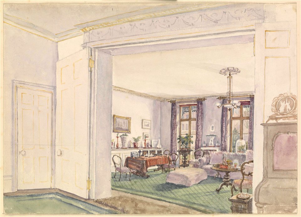 The Fanshawes' sitting room RMG PZ4605