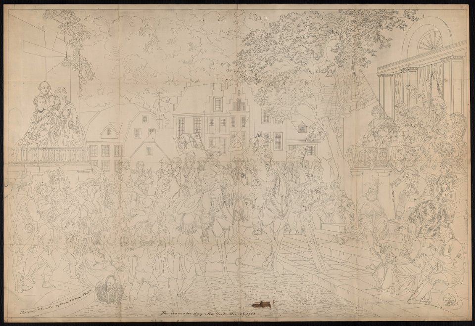 The evacuation day. New York Nov. 25 1783 LCCN2003681745