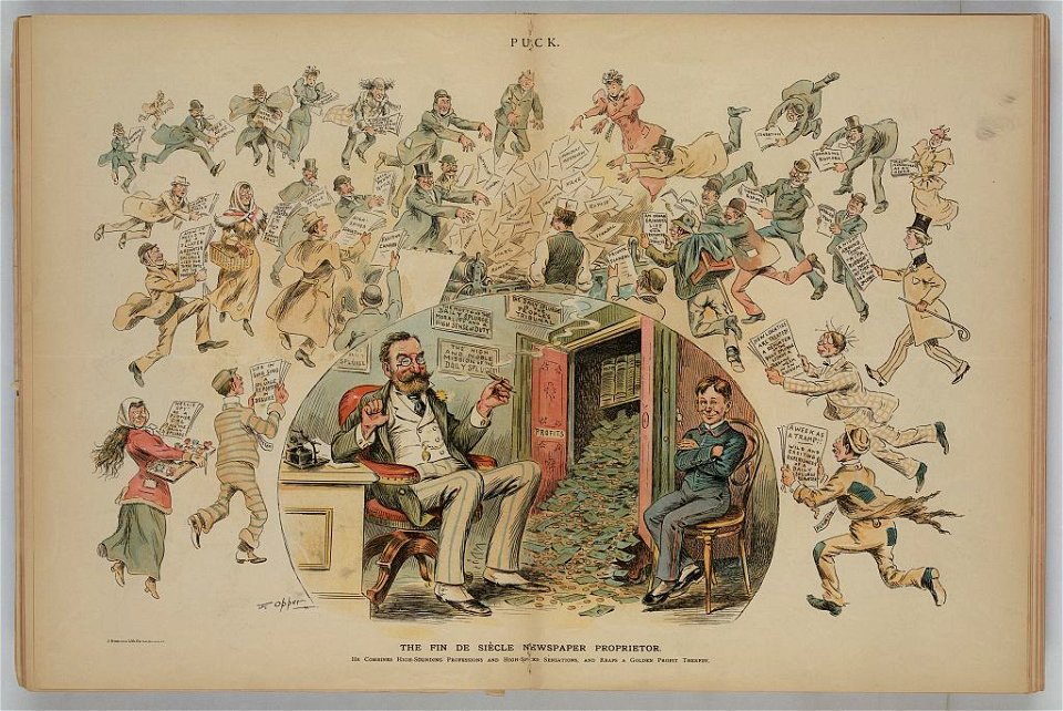 The fin de siècle newspaper proprietor - F. Opper. LCCN2012648704