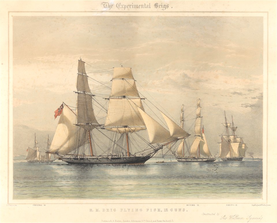The Experimental Brig squadron of 1844- 'Flying Fish', 12 guns RMG PY0925