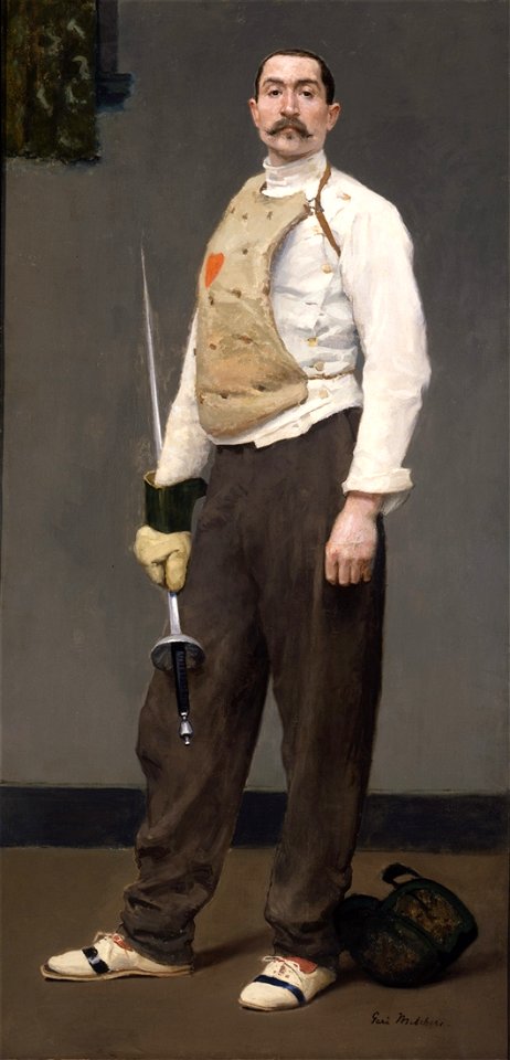 The Fencing Master Gari Melchers DIA 13.9