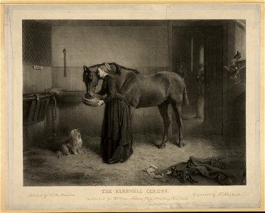 The farewell caress - painted by C.B. Barber ; engraved by F. Stacpoole. LCCN2006677651