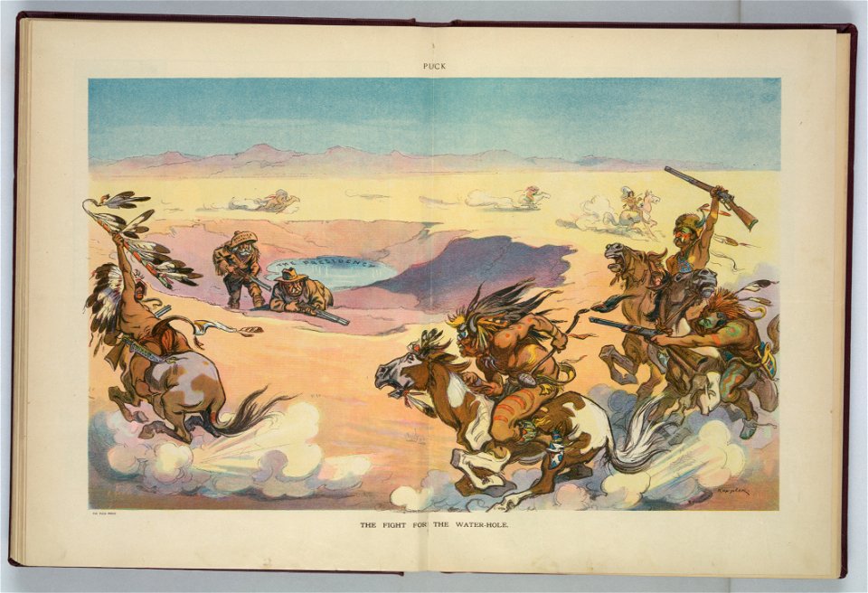 The fight for the water-hole - Keppler. LCCN2011649139
