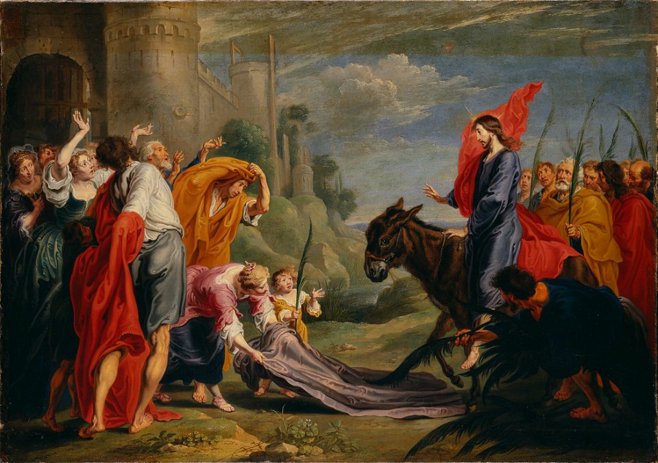 The Entry into Jerusalem (Willem van Herp) - Nationalmuseum - 17464