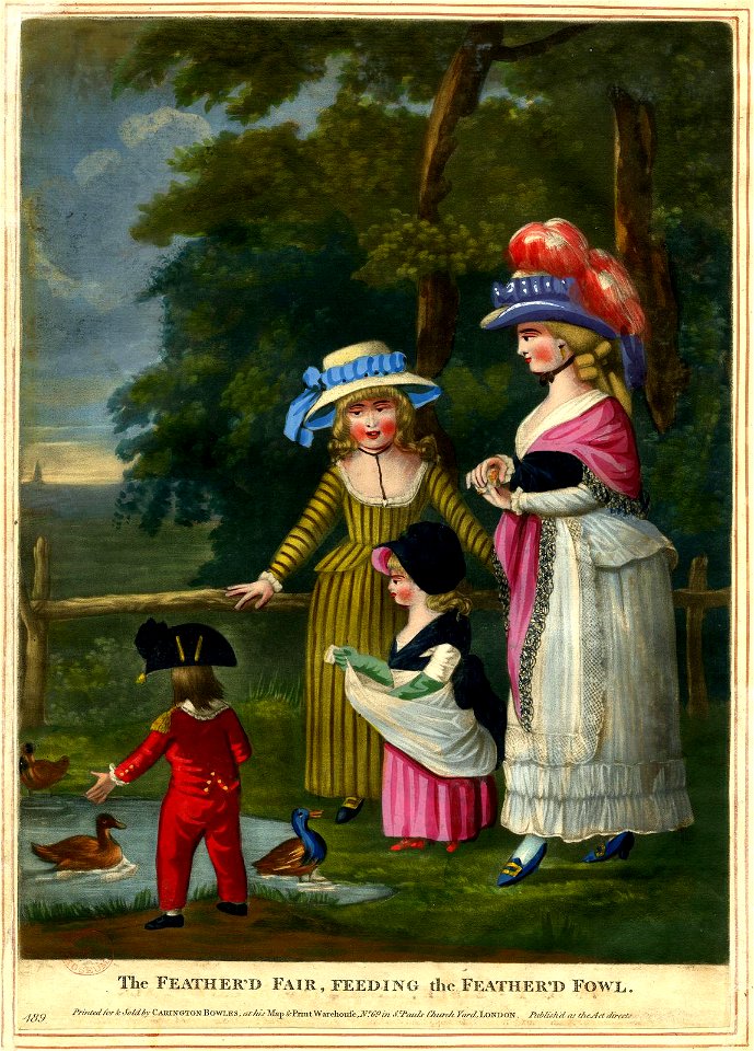 The Feather'd Fair, feeding the Feather'd Fowl (BM 1935,0522.1.61)