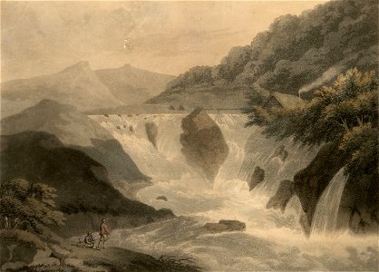 The fall of the river Machno, Carnarvonshire