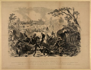 The first Battle of Bull Run, Va., Sunday afternoon, July 21, 1861 LCCN2003681590