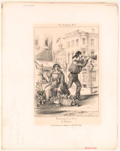 The Fireman. No. 1, Running to a fire. A colision (sic) LCCN2013645232