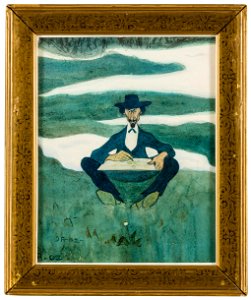 The First Flower of Spring. Portrait of Ole Kruse (Ivar Arosenius) - Nationalmuseum - 25463