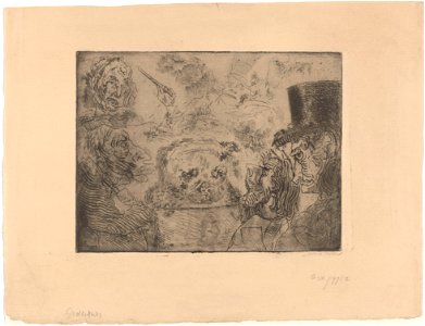 The Fantastic Musicians, print by James Ensor, 1888, Prints Department, Royal Library of Belgium, S. II 79752
