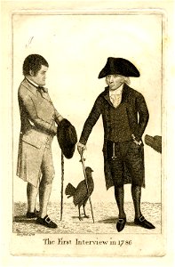 The first interview in 1786 (BM 1937,1108.42)