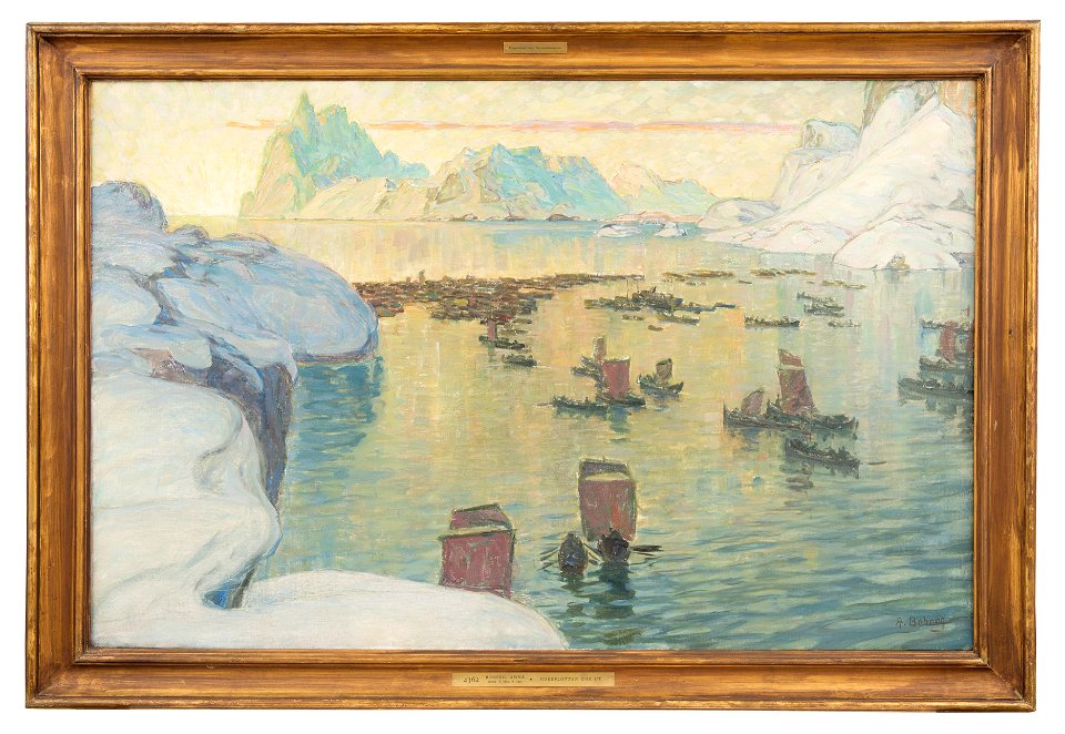 The Fishing Fleet Going Out. Study from North Norway (Anna Boberg) - Nationalmuseum - 21414