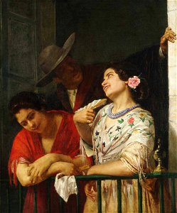 The Flirtation Mary Cassatt