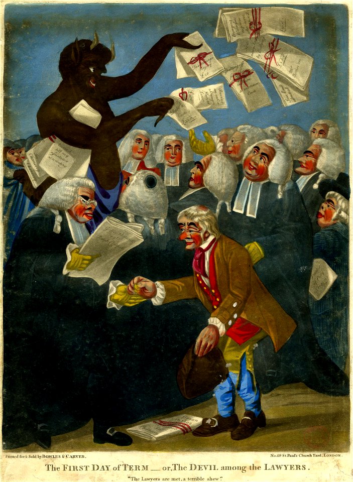 The First Day of Term - or, The Devil among the Lawyers (BM 1935,0522.1.100)