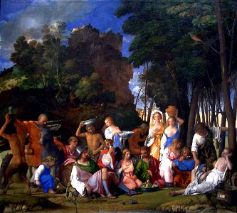 The Feast of the Gods-1514 1529-Giovanni Bellini and Titian