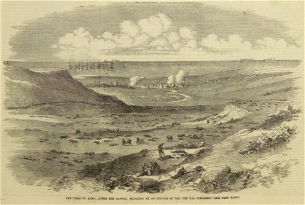 The Field of Alma, after the Battle - ILN 1854