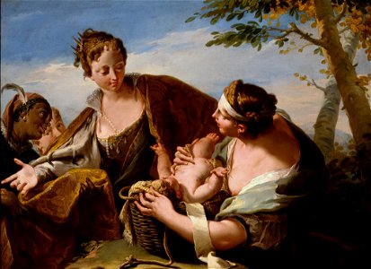 The finding of Moses (Pittoni)