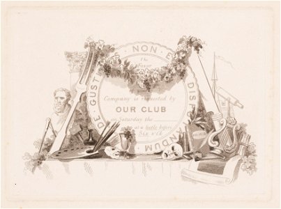 The favor of your company is requested by our club, objectnr A 14224