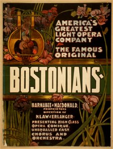 The famous original Bostonians America's greatest light opera company. LCCN2014635736