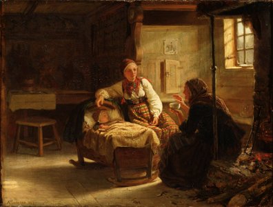 The Fortune-teller (Adolph Tidemand) - Nationalmuseum - 18280