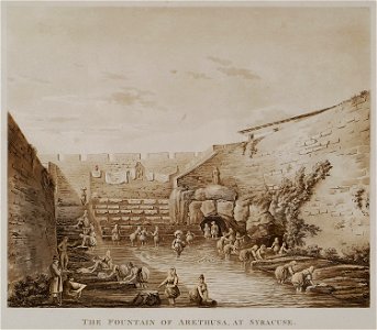 The fountain of Arethousa, at Syracuse - Wilkins William - 1807