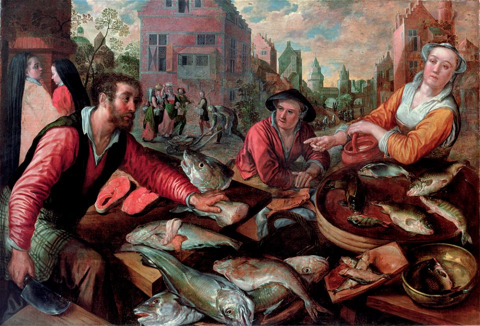 The Fish Market, by Joachim Beuckelaer