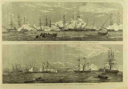 The Fetes at Cherbourg - ILN 1858