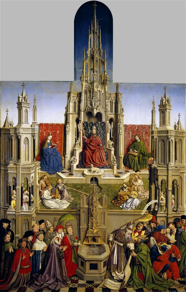 The Fountain of Life after van Eyck