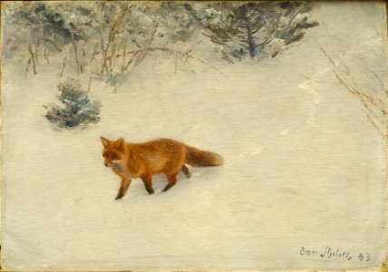 The Fox (Bruno Liljefors) - Nationalmuseum - 23463