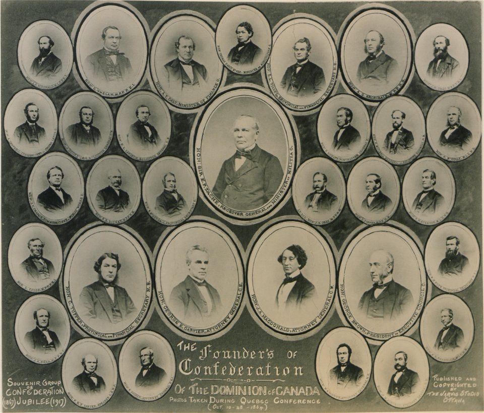 The Founders of Confederation of the Dominion of Canada (HS85-10-32966)