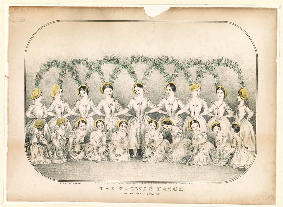 The flower dance, by the Vienna children - Lith. & pub. by J. Baillie. LCCN93505872