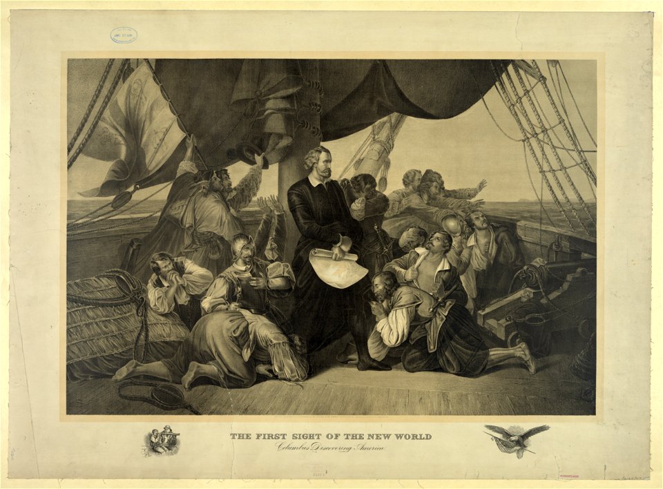 The first sight of the new world - Columbus discovering America LCCN2006678625