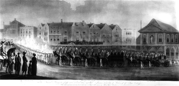 The Funeral Procession of the Much Beloved and Regretted Princess Charlotte of Wales and of Saxe Coburg by Richard Barrett Davis