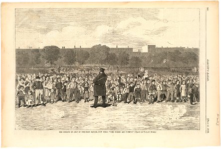 The Fourth of July in Tompkins Square, New York -- 'The sogers are coming' (Boston Public Library)