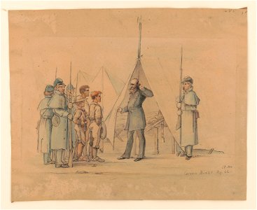 The first Rebel prisoners & Genl (i.e. General) Willich, Green River, Ky (i.e. Kentucky) - A.M LCCN2017646963