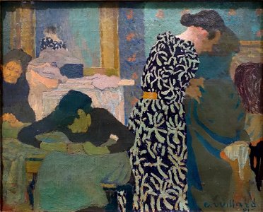 The Flowered Dress, by Edouard Vuillard, 1891, oil on canvas - Museu de Arte de São Paulo - DSC07358