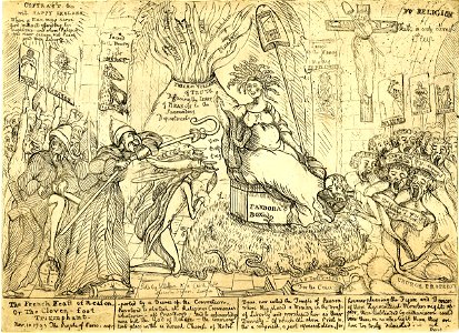 The French Feast of Reason, or the Cloven-foot triumphant (BM 1868,0808.6313)