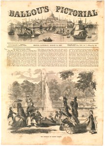 The fountain on Boston Common (Boston Public Library)