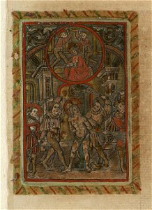 The Flagellation of Christ ca.1519 print by Master S., S.V 89070, Prints Department, Royal Library of Belgium