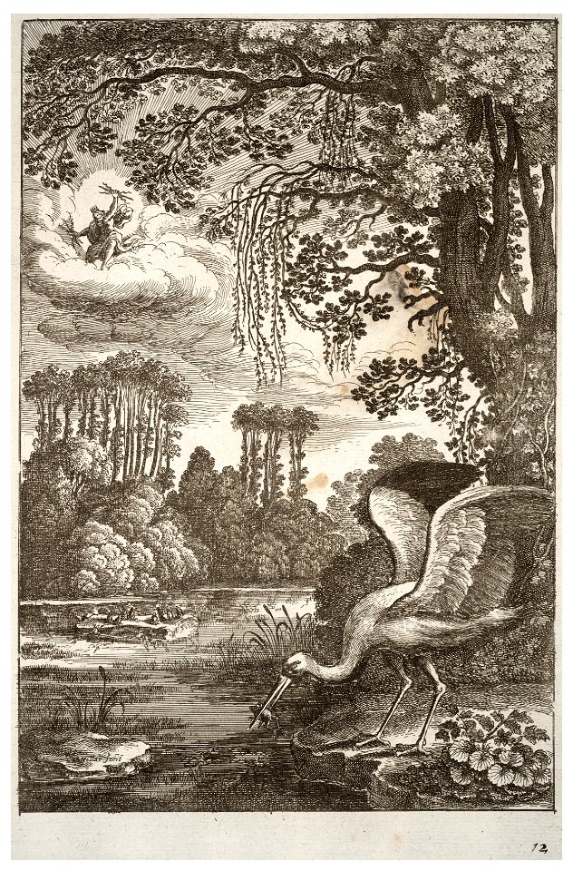 The frogs who wanted a king by Wenceslaus Hollar. The Hollar Collection, Toronto