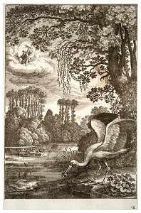 The frogs who wanted a king by Wenceslaus Hollar. The Hollar Collection, Toronto